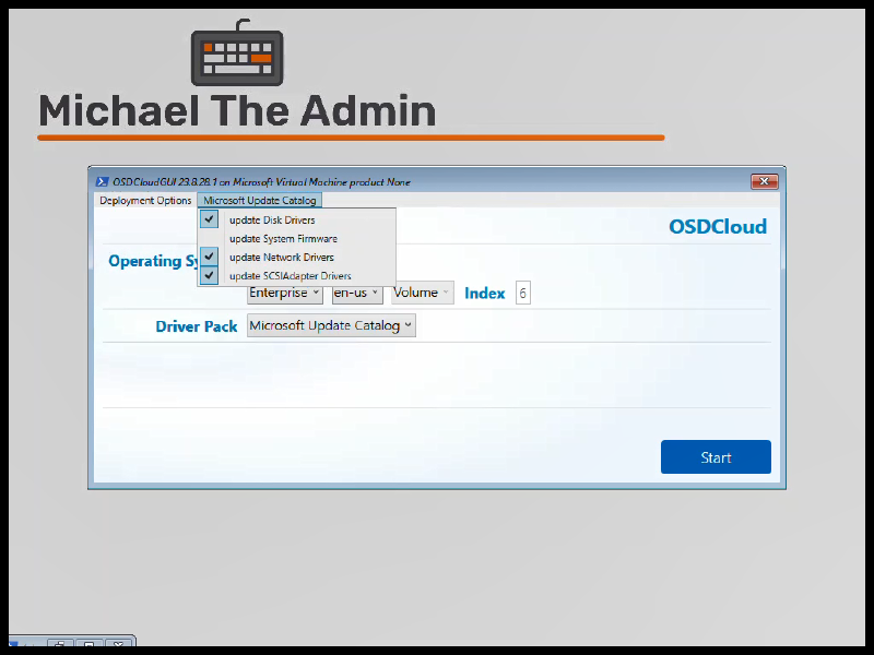 OSDCloudGUI - Microsoft Update Catalog
