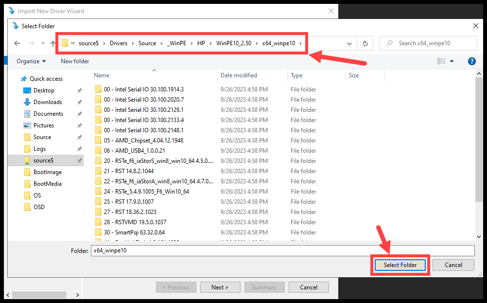 Import Drivers Step 3