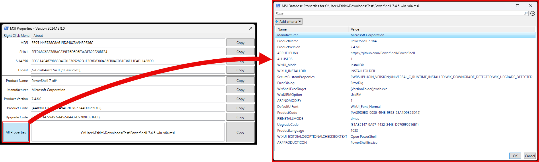 All Properties Example