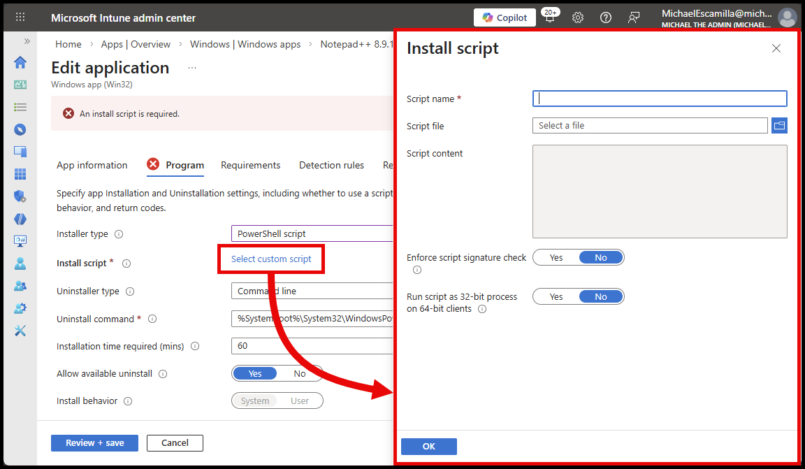 Upload new PowerShell scripts
