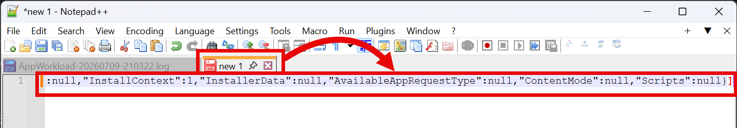 Paste the JSON array into a new file